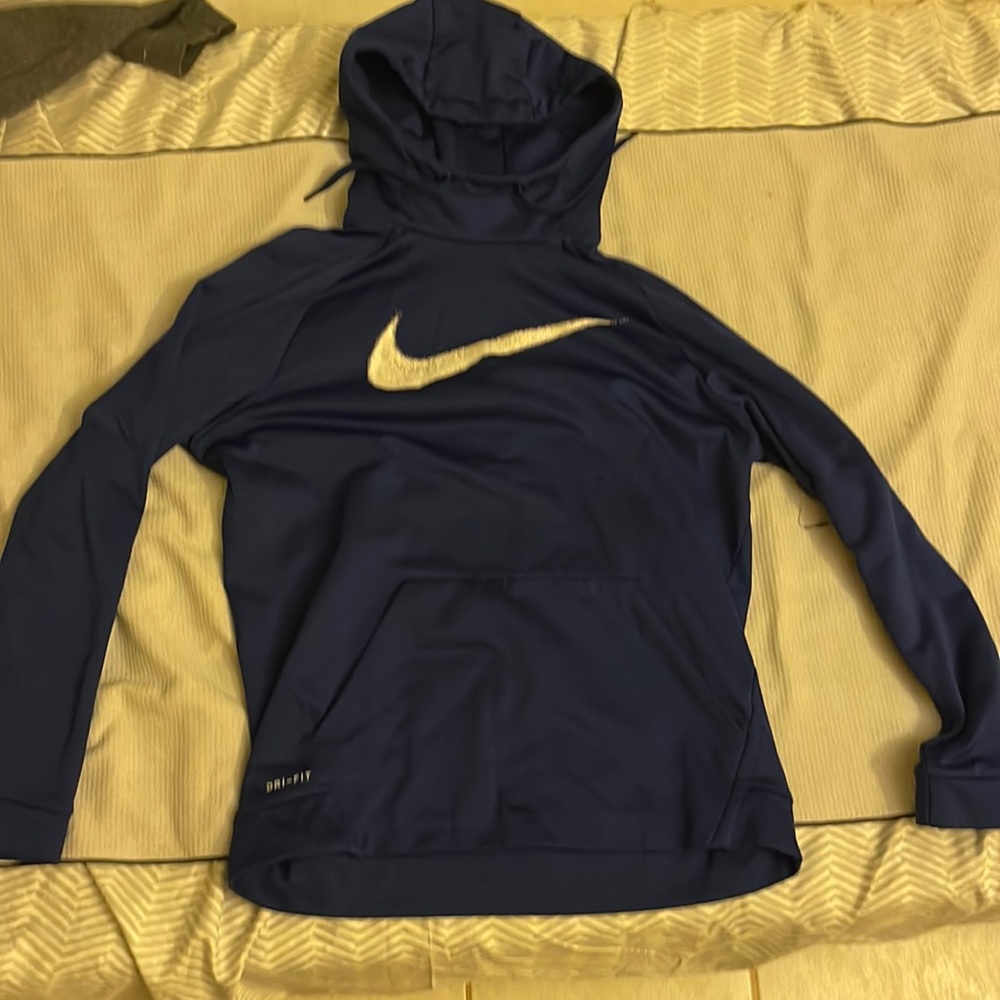 Nike Blue dri-fit hoodie